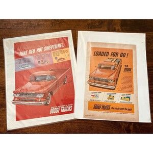 1950's Dodge Trucks Magazine Ads VINTAGE ADVERTISING EPHEMERA